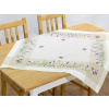 Vyšívaný JARNÝ obrus rôzne veľkosti - Levanduľa 5535 Veľkosť: ŠTVOREC 85*85cm