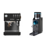 Ascaso Steel DUO PID, Black&Wood + Rancilio Rocky Doserless, čierna