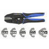 Krimpovacie kliešte konektorové - sada s výmennými čeľusťami, 7 ks - JONNESWAY AR030058