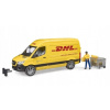 BRUDER Mercedes Benz Sprinter DHL s vodičom a príslušenstvom 02671