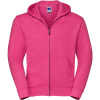 Russell Athletic Mikina s kapucí 266M Authentic na zip, pánská COT10266M31013-fuchsia 3XL Fuchsia