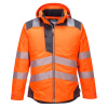 Portwest T400 HI-VIS Reflexná bunda do dažďa PW3 3XL, Fluorescenčno oranžová-Sivá