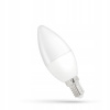 LED sviečková žiarovka E14 4W 6000K mliečna SPECTRUM