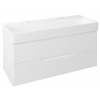 Sapho MEDIENA umývadlová skrinka 117x50,5x48,5cm, biela matná/biela matná SPH MD120
