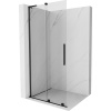Mexen Velar L posuvná sprchová stena Walk-in 110 x 200 cm, transparentná 8 mm, čierna - 871-110-003-03-70