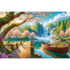 Diamantový obraz Horská krajina s vodopádom