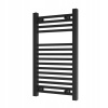 KÚPEĽŇOVÝ RADIÁTOR ČIERNY REBRÍKOVÝ 80x45 cm MODERNÝ OHRIEVAČ BERGEN