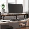 vidaXL Stojan na monitor dymový dub 105x23x15,5 cm kompozitné drevo - Hnedá - 128516-74551