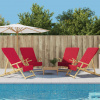 zahrada-XL Plážové uteráky 4 ks vínové 60x135 cm látka 400 GSM 3157056