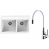 Set Alveus (dřez Atrox 50 White 11 + baterie Mintas Bílá/Chrom) SETA25071