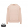 Mikina s kapucňou Iqoniq Yoho relaxed fit z recykl. bavlny, hnedá peach nectar, 3XL
