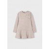 MAYORAL dievčenské bavlnené šaty - tunika 128 Béžová
