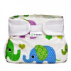 T-tomi Ortopedické abdukčné nohavičky suchý zips 3-6kg Green elephants