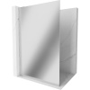 Mexen Kioto L, sprchová zástena Walk-In 100 x 200 cm, 8mm sklo vzor zrkadlo, chrómový profil, 800-100-103-01-50