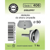 HARTMAN chrómovaná umývadlová záslepka priemer 50 mm, sada č. 406