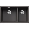 Blanco Subline 430/270 U Granitový drez - Sivá skala