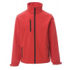 PAYPER DUBLIN 001248-0355 / Pánska celozapínacia softshellová bunda - červená 4XL