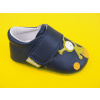 Detské kožené capačky D.D.Step K1596-52217 royal blue BAREFOOT 401-SK022