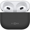 Fixed Silky ultratenké silikónové puzdro pre Apple Airpods 3, čierne FIXSIL-816-BK