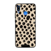 Lesklý kryt Mobiwear Glossy - Huawei Nova 3 - GA50G Černé puntíky (Prémiové lesklé pouzdro, obal, kryt Mobiwear Glossy na mobil Huawei Nova 3 - GA50G Černé puntíky, materiál Plast + TPU silikon - kryt