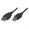USB kabel (2.0) USB A samec - USB B samec 3m černý