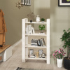 zahrada-XL Knižnica/deliaca stena biela 80x35x125 cm masívna borovica 813905