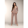 Pyžamo Mademoiselle Sommeil CC0153 Mocca Ease long/r S-XL pruhované mocca L