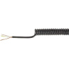 Baude 71436U špirálový kábel 100 mm / 400 mm 7 x 0.14 mm² čierna 1 ks; 71436U