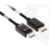 Club3D Aktívny adaptér DisplayPort 2.1 pre DisplayPort 2.1 4K120Hz/8K60Hz HDR (M/M), 1.2m, čierny