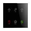 Bezdrôtový dotykový sklenený ovládač RFSW-62/SB/230V (so symbolmi), čierna