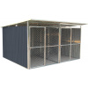G21 Kotec pro psa KEN 886 - 322 x 275 cm, dvoumístný, šedý