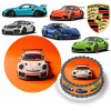 DIGITÁLNA TLAČ Opłatek na tort PORSCHE AUTÁ + TEXT ZADARMO 9