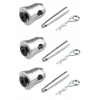 BeamZ Professional P33 Set of 3 Half Cone Connectors