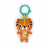 BRIGHT STARTS Hrkálka plyšová na C krúžku tiger Jingle Joy™ 0m+