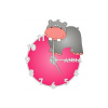 Detské nástenné hodiny 1641 Calleadesign Hroch 38cm
