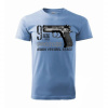 Tričko Striker 9MM Luger ČZ 75 Compact - modré, M