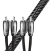 Audioquest Angel S.E. RR 1,0 m - kabel audio 2 x RCA - 2 x RCA, stříbrné vodiče