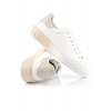 TENISKY WOOLRICH CLASSIC COURT WOMEN CALF - PVC WHITE-BEIGE