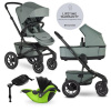 EASYWALKER Kočík kombinovaný Jimmey 2v1 Thyme Green LITE AIR + KIDDY Evoluna i-size 2 + základňa