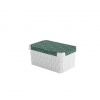 Curver Deco Stockholm S box úložný 29,5 x 19,5 x 13,5 cm zelené lístky 04710-Y89
