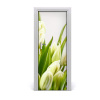 Fototapeta na dvere biele tulipány 75x205