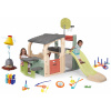 Set hracie centrum a vodná hra Krtko Multisport Fun Center Life Smoby so 150 cm šmykľavkou a basketbal so 6 športovými hrami