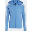Mikina Adidas Dívčí mikina adidas 3 Stripes Full-Zip Hoodie IS2632