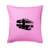 Hasičské auto Hasiči - Vankúš 50x50 - 50x50 - Iba poťah ( Ružová )