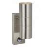 Vonkajšie fasádne svietidlo - Nástenné svietidlo LUCIDE ARNE SATIN + SENSOR 14866/10/12 (Vonkajšie fasádne svietidlo - Nástenné svietidlo LUCIDE ARNE SATIN + SENSOR 14866/10/12)