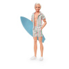 Mattel Barbie The Movie Doll Ken Wearing Pastel Striped Beach Matching Set