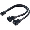 AKASA Kabel rozdvojka pro ventilátory, 1x 4-pin fan na 2x 4-pin, 15cm AK-CBFA04-15