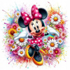 CUKROVÁ TLAČ jedlý obrázok na tortu Cukrová hmota Minnie Miki Mouse 1