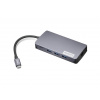 Lenovo Dock CONS - Lenovo 150 - USB-C Travel (100W max), 1x USB-C, 3x USB-A, 1x HDMI, 1x VGA, 1x RJ45, 1x TF/SD čítačka