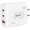 SKROSS DC57USA-PD65, USB A+C nabíjací adaptér Power Charger 65W GaN US, Power Delivery, typ A DC57USA-PD65